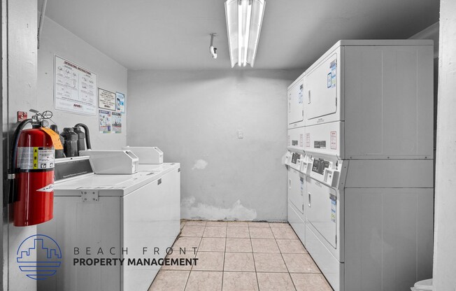 an image of a kitchen with white appliances and a fire hydrant