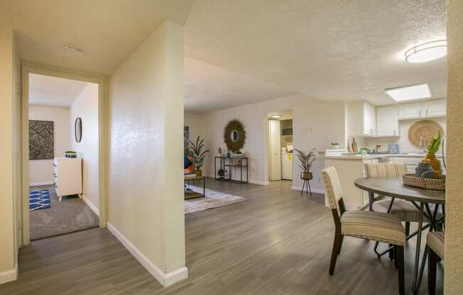 View from hallway to Living Room at Stride West, Albuquerque, NM, 87120