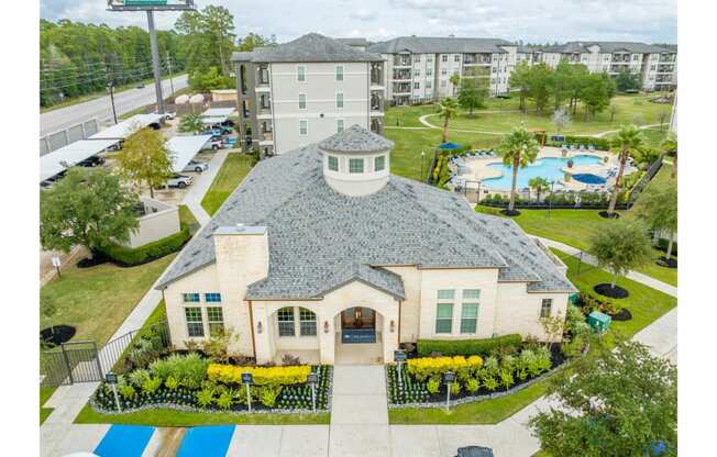 aerial view of Park at Magnolia apartments