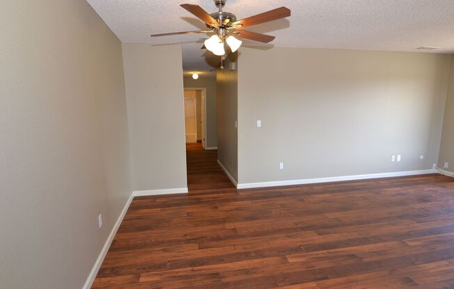 Upstairs condo with no unit below