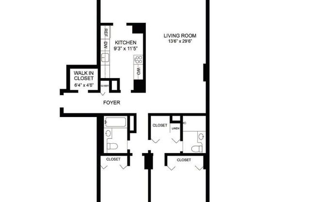 2 beds, 2 baths, 1,385 sqft, $4,000