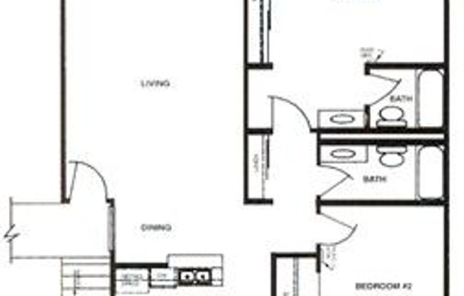 2 beds, 2 baths, 1,026 sqft, $2,484, Unit 78