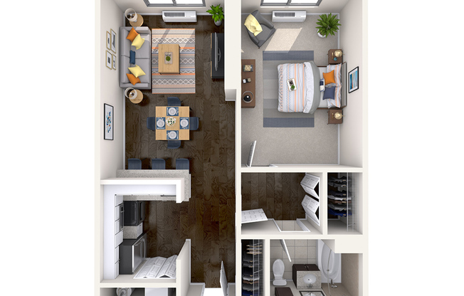 1 bed, 1 bath, 710 sqft, $2,795