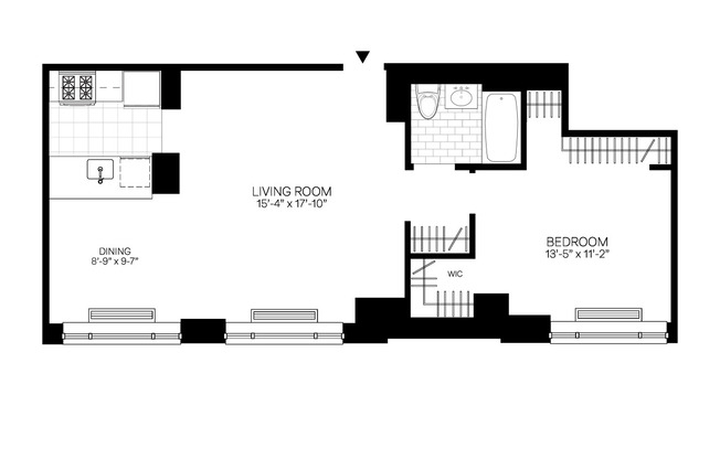 1 bed, 1 bath, $5,795, Unit 1101