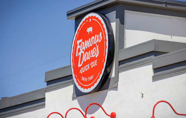 A sign for Fandango Drive-In sits on a building.