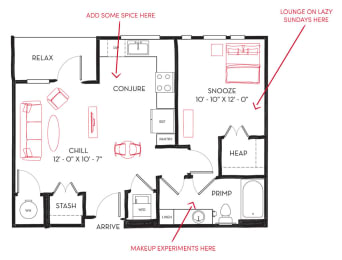 1 bed, 1 bath, 705 sqft, $1,814