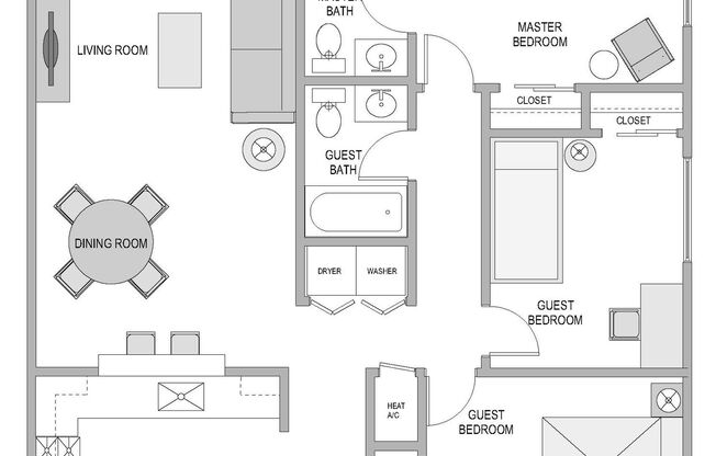 3 beds, 2 baths, 1,082 sqft, $3,295, Unit 21