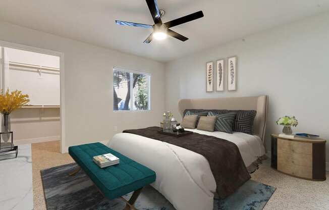Private Master Bedroom at Rancho Serene, Las Vegas, NV