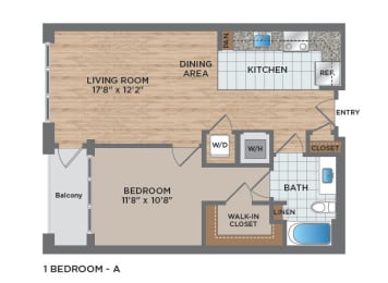 1 bed, 1 bath, 715 sqft, $2,552