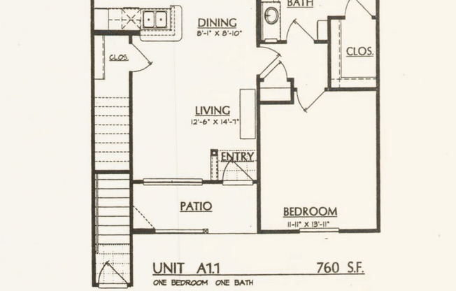 1 bed, 1 bath, 760 sqft, $1,155