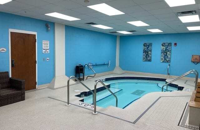 Small indoor Blue Cool Swimming Pool at Grand Wisconsin, Milwaukee, WI, Wisconsin