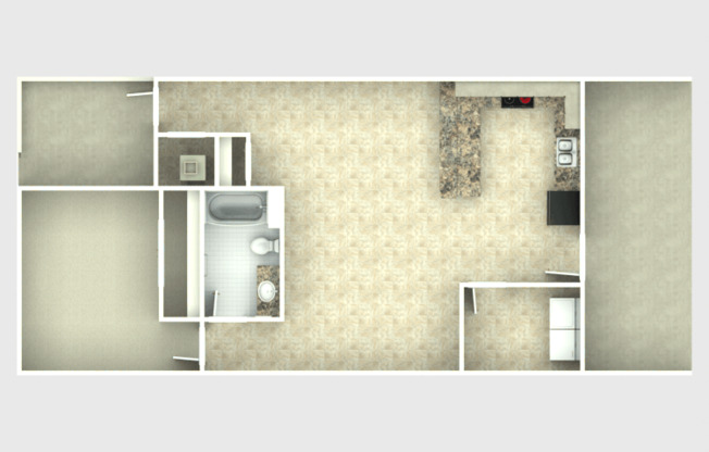 1 bed, 1 bath, 1,100 sqft, $1,355