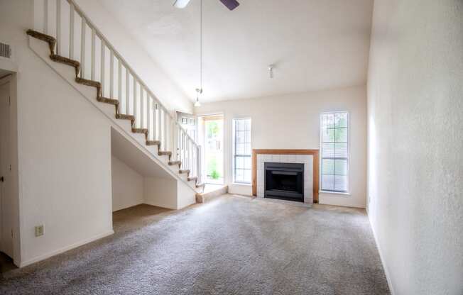 Loft Staircase at Waterford Place Apartments & Townhomes, Overland Park, 66210