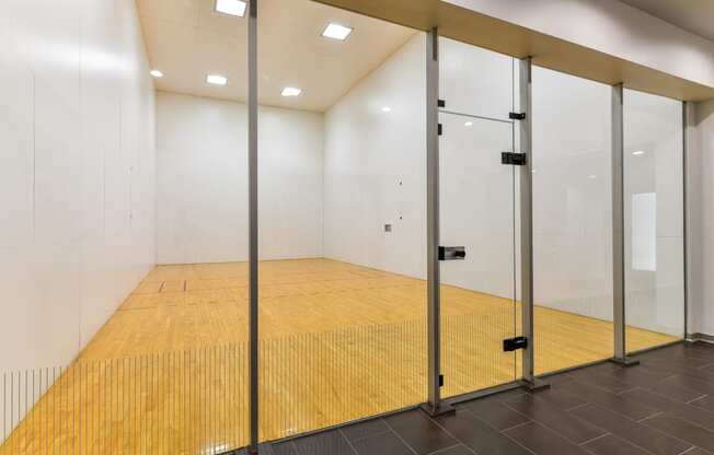 Enjoy an Invigorating Game of Racquetball in our Indoor Racquetball Courts at Pointe Royal Townhome Apartments, Overland Park, KS 66213