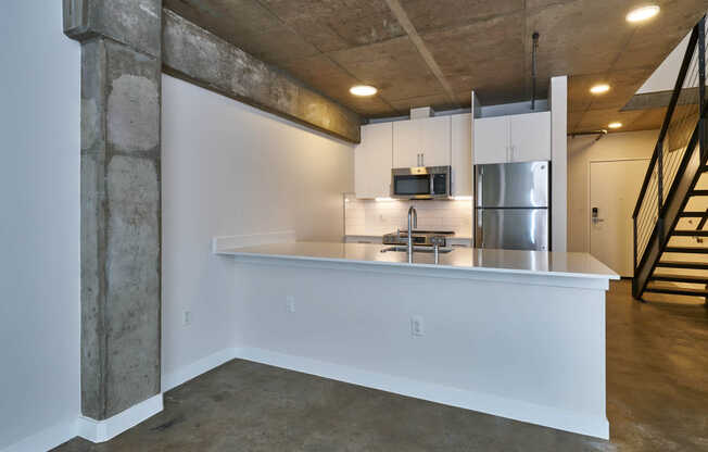 Kitchen with Stainless Steel Appliances