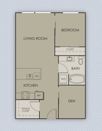 1 bed, 1 bath, 800 sqft, $2,123