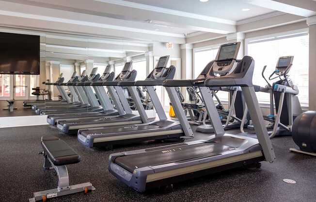 Newly renovated fitness studio with Matrix equipment