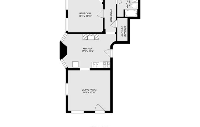 1 bed, 1 bath, 718 sqft, $834, Unit 11