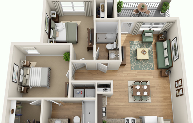 2 beds, 2 baths, 1,015 sqft, $1,685, Unit 319