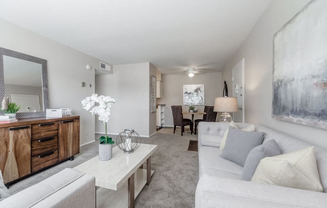 Living Room With Kitchen  at Forest Gardens, Dallas