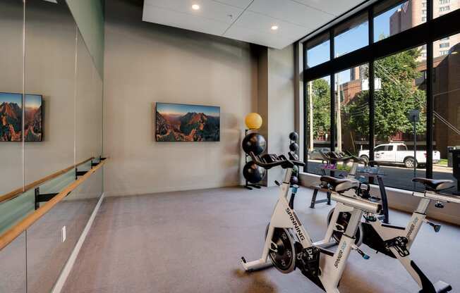 Fitness Center and Free Weights at Marquee, Minneapolis, MN, 55403