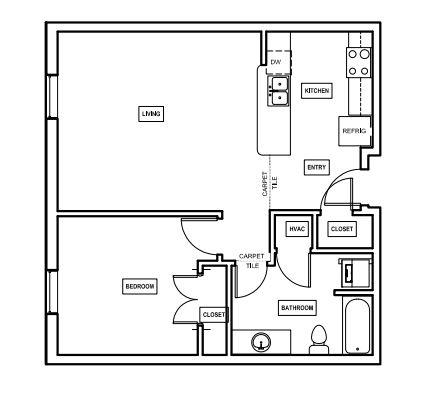 1 bed, 1 bath, $1,149