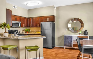 Furnished Kitchen Photo at 2150 Apartments