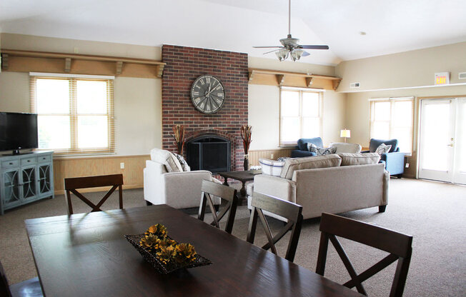 Spacious Clubhouse at Liberty Mills Apartments, Fort Wayne, 46804