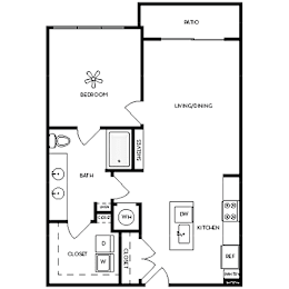 1 bed, 1 bath, 866 sqft, $1,769