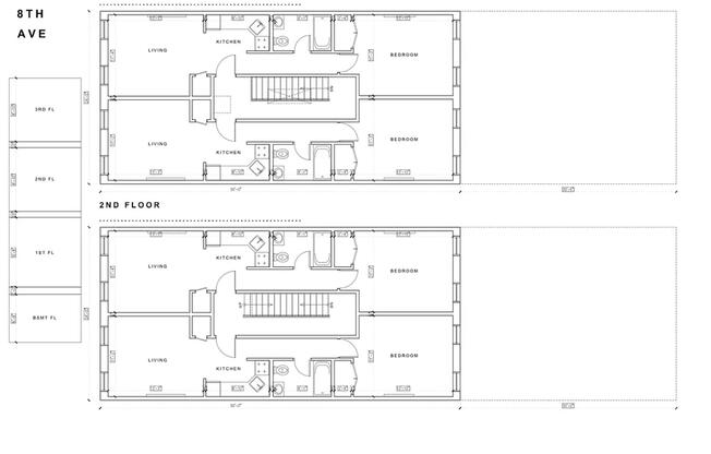 1 bed, 1 bath, $3,500, Unit 1-R