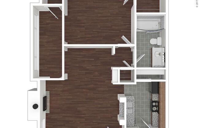 1 bed, 1 bath, 734 sqft, $2,010