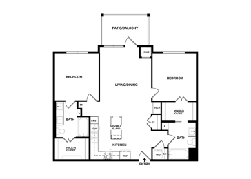 2 beds, 2 baths, 1,066 sqft, $2,000