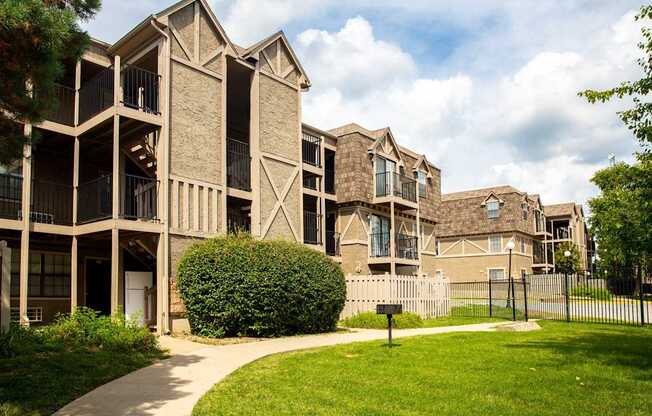 A large building with a lot of windows and balconies.