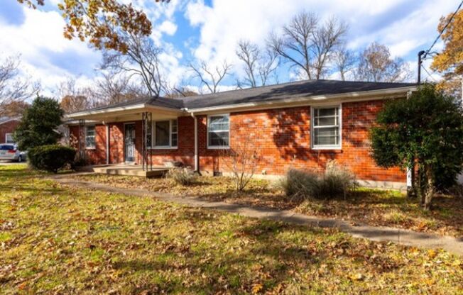 3 Bed/1 Bath brick home with attached 1 Car GARAGE! Available NOW!