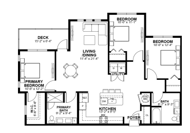 3 beds, 2 baths, 1,327 sqft, $2,389