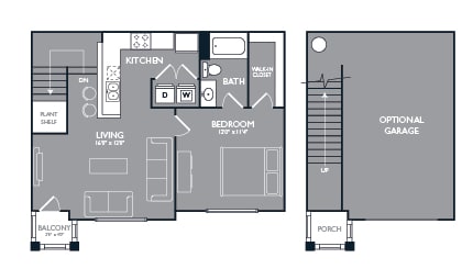 1 bed, 1 bath, 743 sqft, $1,049