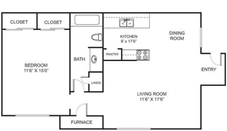 1 bed, 1 bath, 750 sqft, $1,199