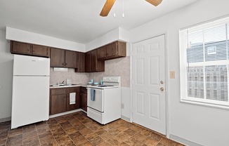 apartment with kitchen appliances