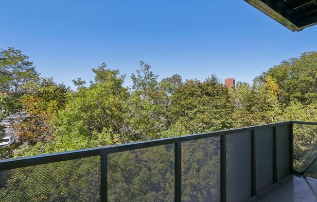 Balcony with a view at Park77 Apartments, Massachusetts