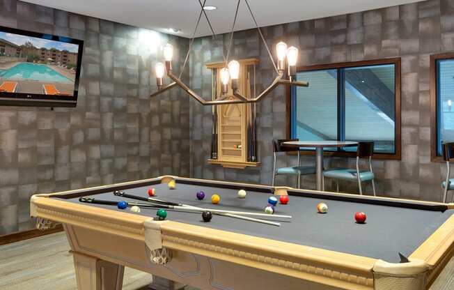 Willow Creek Apartments in Plymouth, MN Billiards Table