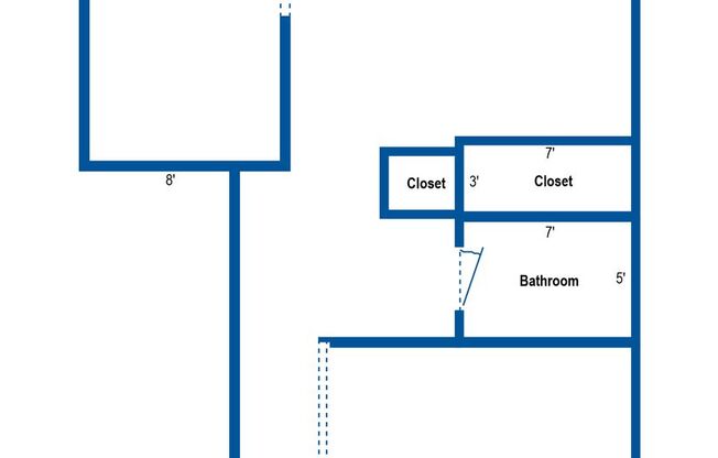 1 bed, 1 bath, 575 sqft, $815, Unit 5