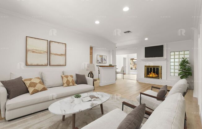LARGE 3+2 HOUSE ON QUIET STREET ~ GORGEOUS BACKYARD WITH GRILL & ENTERTAINMENT AREA ~ 1 MONTH FREE