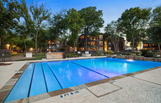 swimming pool in webster apartments
