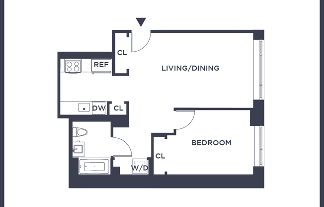 1 bed, 1 bath, 757 sqft, $4,900, Unit 501