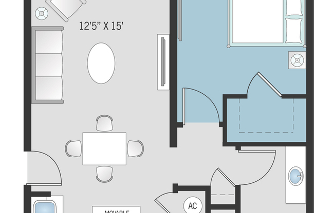 1 bed, 1 bath, 765 sqft, $2,189