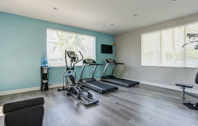 Fitness Center cardio at Cedar Grove Apartments in Miami Gardens FL