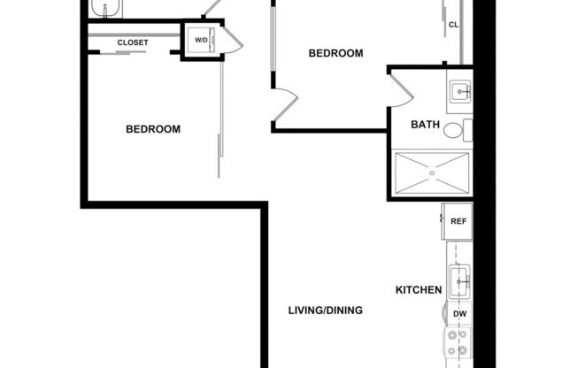 2 beds, 2 baths, 891 sqft, $5,200