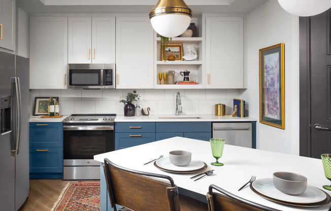 Kitchen with Stainless Steel Appliances