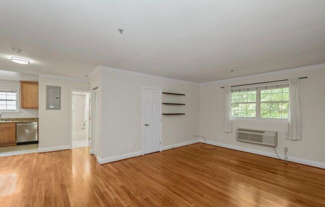 Spacious 1 + 1 Condo in quiet walk up Bldg.