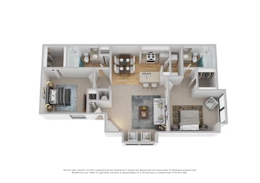 2 beds, 2 baths, 848 sqft, $971